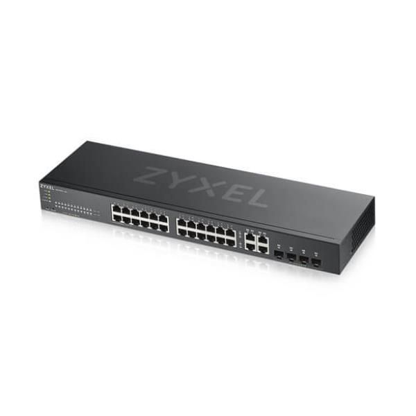 Switch Zyxel Gs1920-24V2 24P Gigabit+4P Dual Gigabit-Ipv6,Vlan,Qos,Igmp-Design Senza Ventole,Rack,Web Managed Free Nebul - Img 2