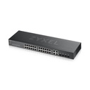 Switch Zyxel Gs1920-24V2 24P Gigabit+4P Dual Gigabit-Ipv6,Vlan,Qos,Igmp-Design Senza Ventole,Rack,Web Managed Free Nebul - Img 2