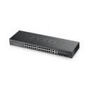 Switch Zyxel Gs1920-24V2 24P Gigabit+4P Dual Gigabit-Ipv6,Vlan,Qos,Igmp-Design Senza Ventole,Rack,Web Managed Free Nebul - Img 3