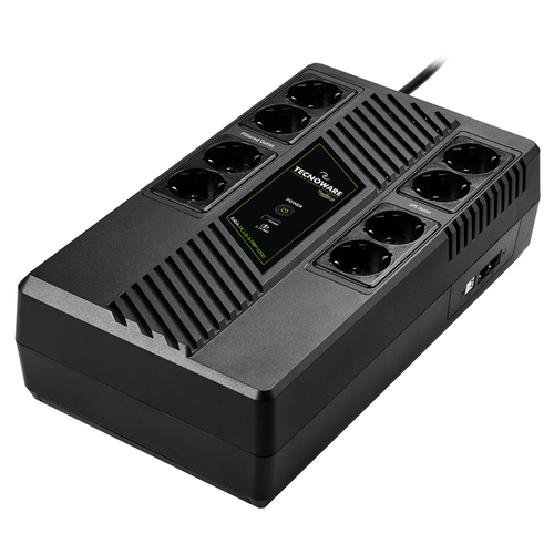 Ups Tecnoware Exa-Plus 1100 Iec Together On-1100Va/770W+2Usb X Charger 2.1A Lcd Sinusoidale+Avr+Prot.Rj45/11+Usb Xsw - Img 2