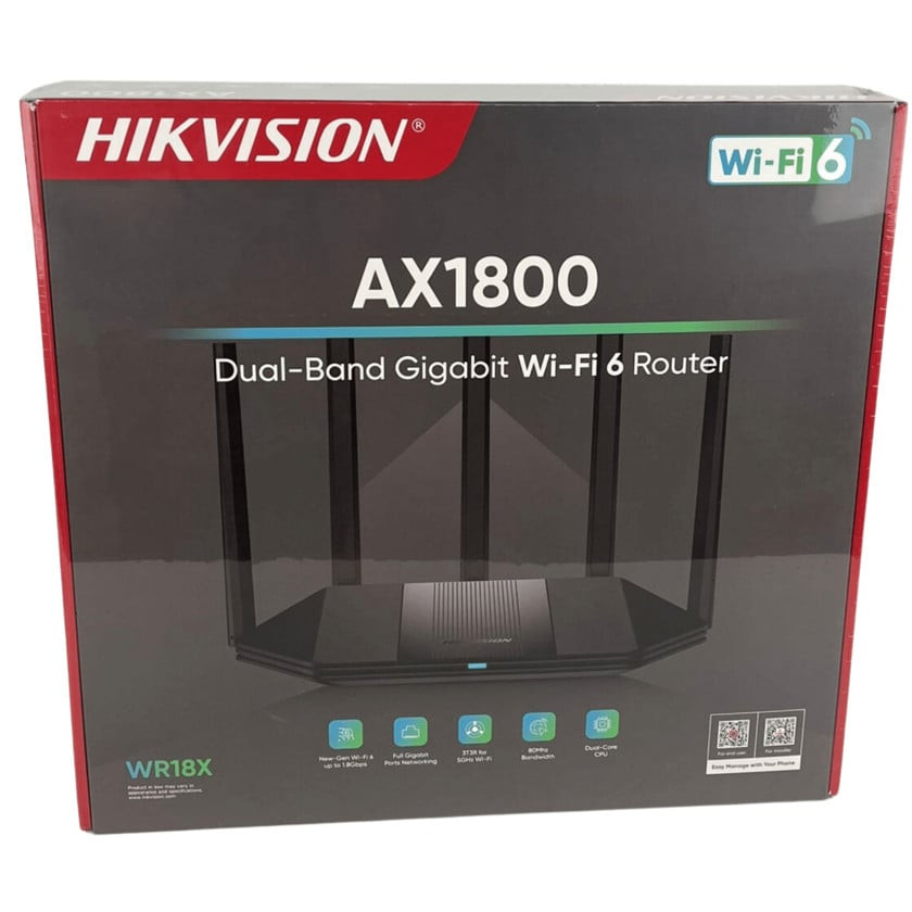 Router Hikvision AX1800M Dual-band WiFi 6, 5GHz 1800Mbps + 2.4GHz 574Mbps, 4 porte 1000 Mbps