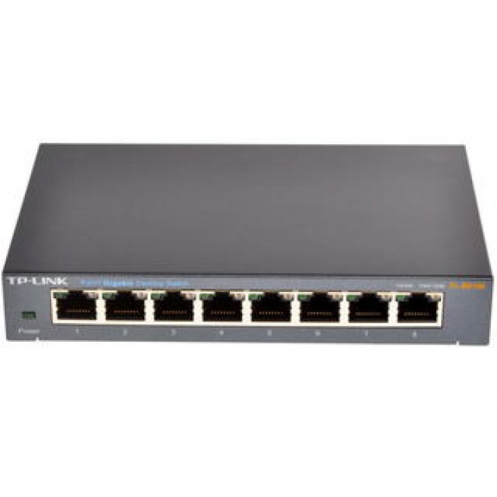SWITCH TP-LINK TL-SG108 8P LAN METAL GIGABIT DESKTOP 10/100/1000Mbps RJ45 CASE METALLO VERSIONE 3
