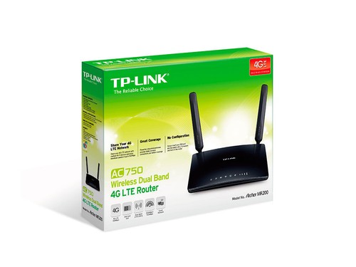 ROUTER TP-LINK Archer MR200 V5 AC750-SLOT SIM- Wireless DualBand 4G LTE router/modem 3P LAN+1P LAN/WAN,3ant int WiFi,4GL TE