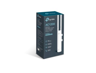 ACCESS POINT WIRELESS TP-LINK EAP225 OUTDOOR AC1200 Dual Band Qualcomm, 1 Gigabit LAN, 2ant est, IP65 Weatherproof, MU-MIMO