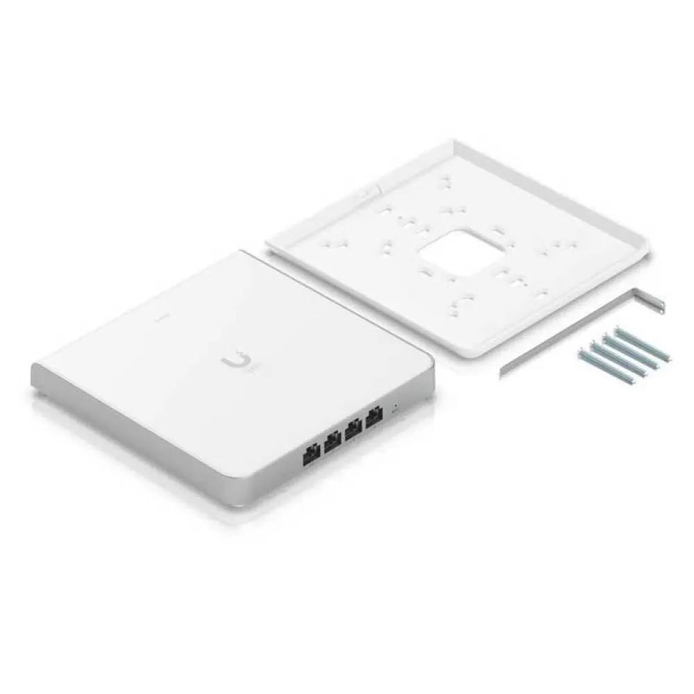 UBIQUITI ACCESS POINT U6 Enterprise In-Wall WIRELESS UNIFI  3P RJ45 2.5 GbE WIFI 6E  4X4 MIMO 600+ Client - U6-Enterprise-IW