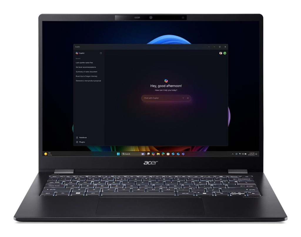 NB ACER TMP614-54-TCO P6 COPILOT + PC NX.BJLET.001 14" INTEL CORE ULTRA 7 258V 32GB SSD 1TB W11P