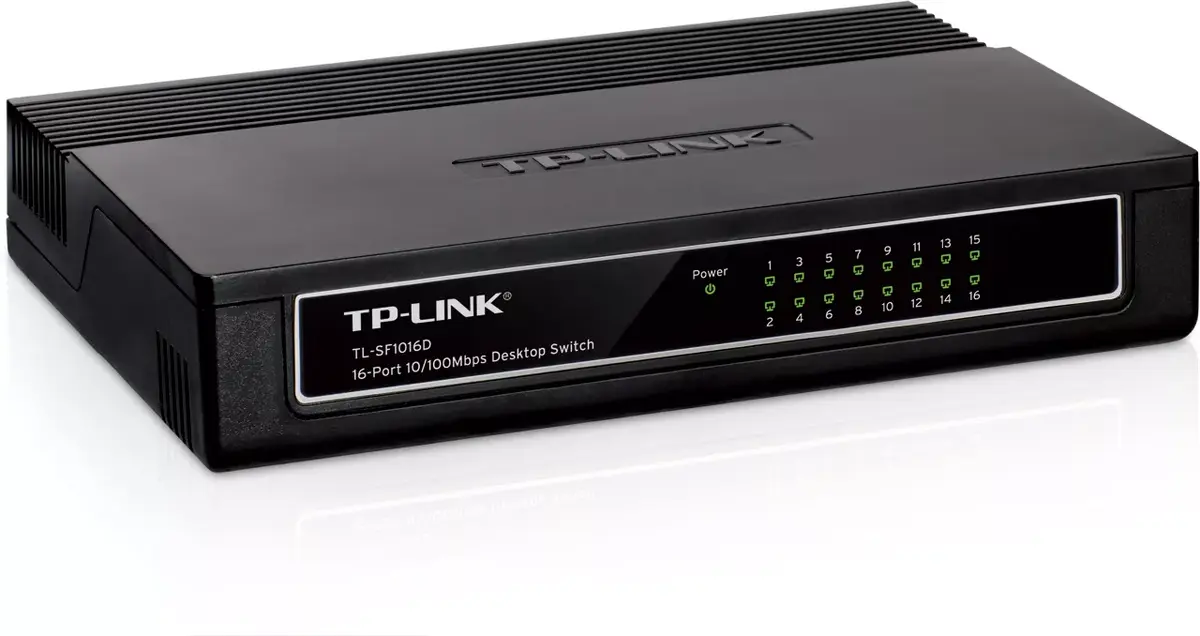 SWITCH TP-LINK TL-SF1016D 16P LAN DESKTOP 10/100M RJ45 CASE PLASTICA