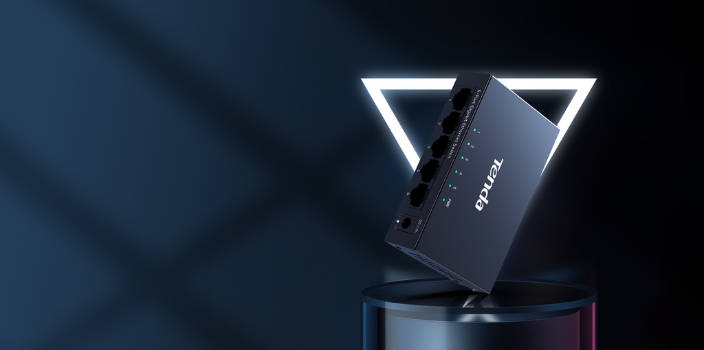 SWITCH TENDA TEG1005M 5P LAN GIGABIT DESKTOP UNMANAGED LAYER 2 10/100/1000M SUPP AUTOPOLARITA' SU OGNI PORTA