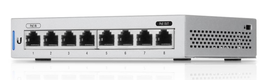 UniFi UBIQUITI Switch US-8-60W 8 porte LAN GIGABIT di cui 4 Porte Lan PoE Budget 60W L2