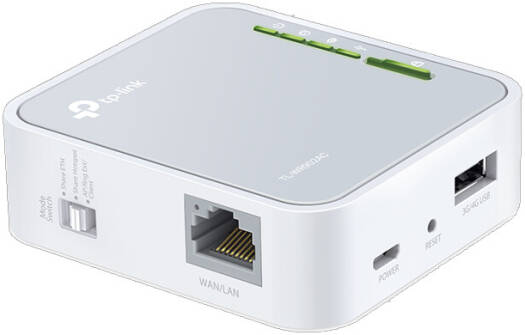 ROUTER TP-LINK TL-WR902AC WIRELESS AC750 DUAL BAND MINI POCKET 433MBPS x5GHZ+300MBPSx2.4GHZ 3G/4G 1P 10/100M 1P USB 3 ANT INT