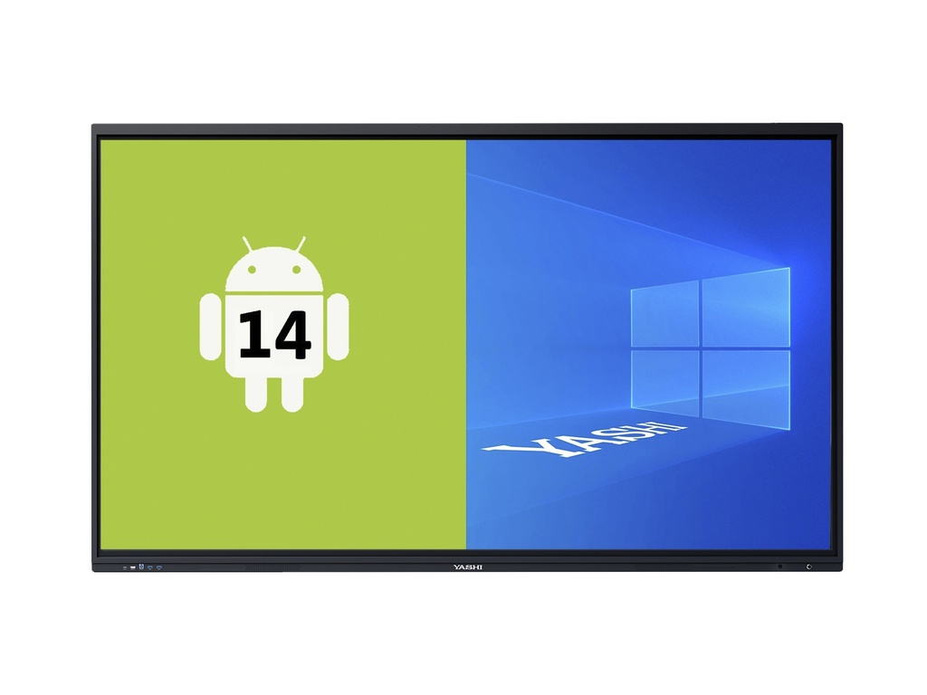 MONITOR SUPERTOUCH AI TOUCH YASHI 65" LY6522 LCD 4K TYPE-C 8GB RAM 128GB STORAGE ANDROID 14 EDLA, staffa a muro inclusa
