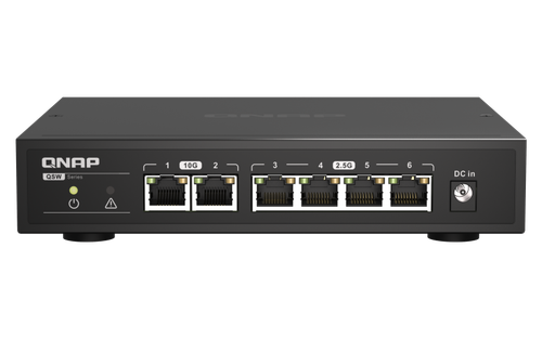 QNAP SWITCH 5 port 2.5Gbps auto negotiation (2.5G/1G/100M), unmanagement switch QSW-1105-5T