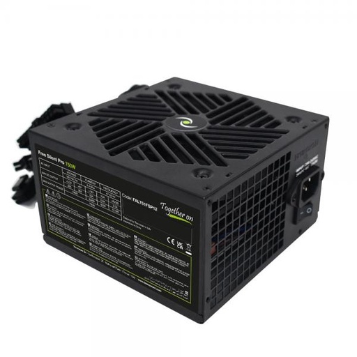 [COM-37089] ALIMENTATORE TECNOWARE - 750W - FREE SILENT PRO 4+4PIN 12V CPU 6+2 PIN6+2PIN PCI-E FAN 12cm Silenzioso 50-80cm FLATCABLE-FAL751FSP12