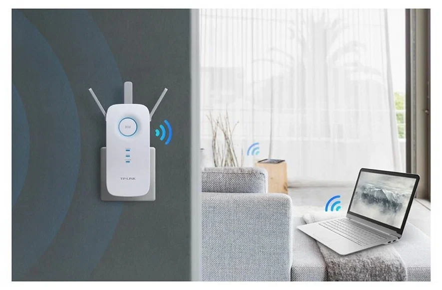 [COM-43430] WIFI RANGE EXTENDER UNIVERSALE WIRELESS TP-LINK AC1750 RE450 1300Mbps at 5GHz + 450Mbps 802.11ac/a/b/g/n, 3 ANTENNE INTERNE