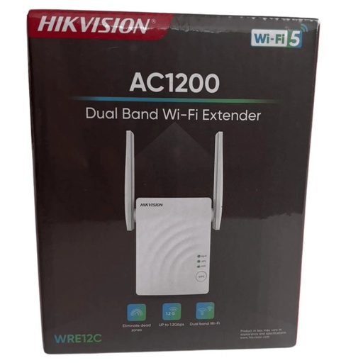 [COM-64034] Router Hikvision Ac1200M Dual-Band Wifi5 Wireless Router, 5Ghz: 867Mbps + 2.4Ghz 300Mbps, 3 × Gigabit Lan Ports, 1 × Gig