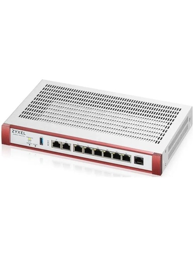 [COM-42568] FIREWALL ZYXEL USGFlex Security Gateway 200H VPN:100IPSec/L2TP, 50SSL WAN, 6xLAN + 2x2.5Gbe Fanless +1Y Sec Pack, fino a 50utent