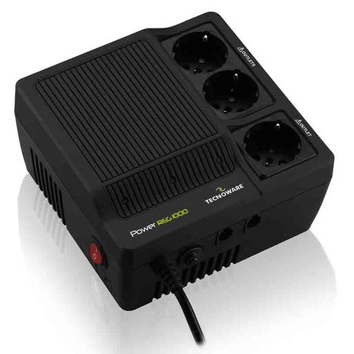 [COM-22515] STABILIZZATORE ELETTRONICO TECNOWARE POWER REG 1000VA/800W MONOFASE STABILIZZAZIONE Â±8% 3USCITE SCHUKO/ITALIA-FSTELPRE1000M
