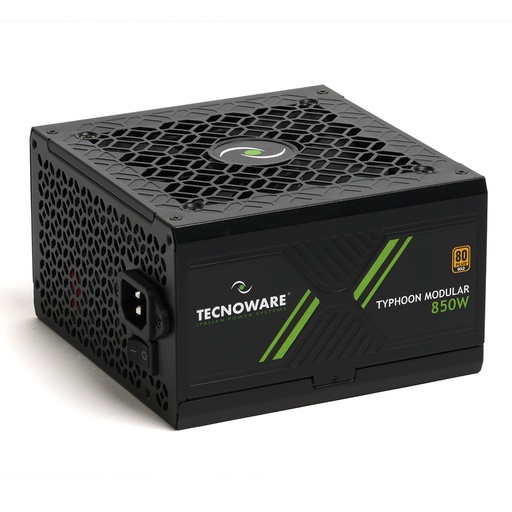 [COM-38611] ALIMENTATORE TECNOWARE x PC GAME TYPHOON - 850W - MODULAR 80+ GOLD,PFC AttivoVentola super silent 12cm, 6SATA, 4PCI-E 6+2 FAL851TPM