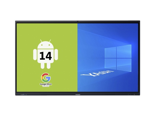 [COM-YA3652] MONITOR SUPERTOUCH AI TOUCH YASHI 86" LY8623 LCD 4K TYPE-C 8GB RAM 128GB STORAGE +48MP CAM ANDROID 14 EDLA staffa a muro inclusa