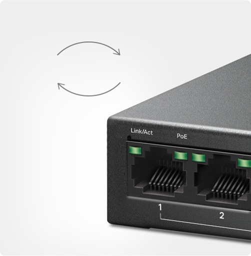 [COM-59535] SWITCH MERCUSYS MS110CMP 8P LAN PoE+ 2P GIGABIT non POE compatibile con 802.3af/at PDs, 115 W PoE Power