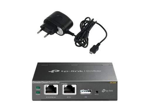 [COM-51858] CONTROLLER CLOUD TP-LINK OC220 OMADA 2P 10/100/1000,1P USB2.0, 1P MICRO USB, Omada APP ONTR.FINO 100 DISP.EAP+20 OMADA SWITCH