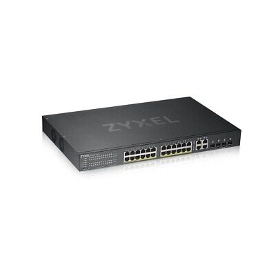 [COM-19917] SWITCH ZYXEL GS-1920-24HPV2 24P LAN GIGABIT PoE (375W)+4P DUAL GIGABIT, IPv6,VLAN,WEB MANAGED Rack FREE Nebula Basic Cloud Manag
